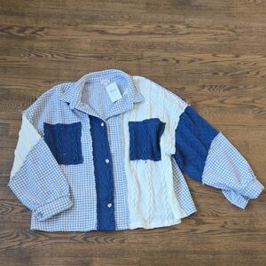 Oversized pol Shacket